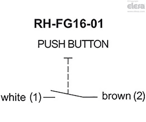 RH-FG16-01.36 - Push button with NO contact