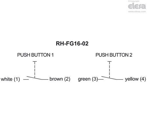 RH-FG16-01.36 - Push button with NO contact