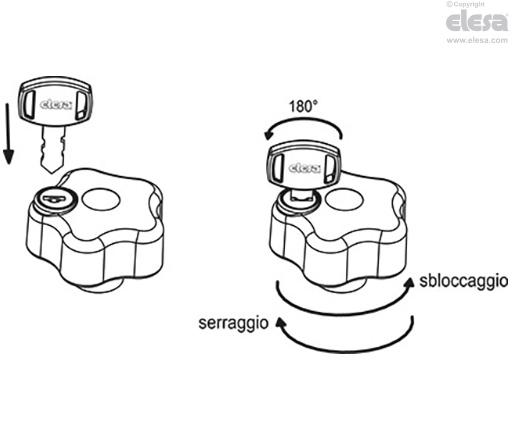 VLSK-B - Boccola in ottone, foro filettato, con calottina