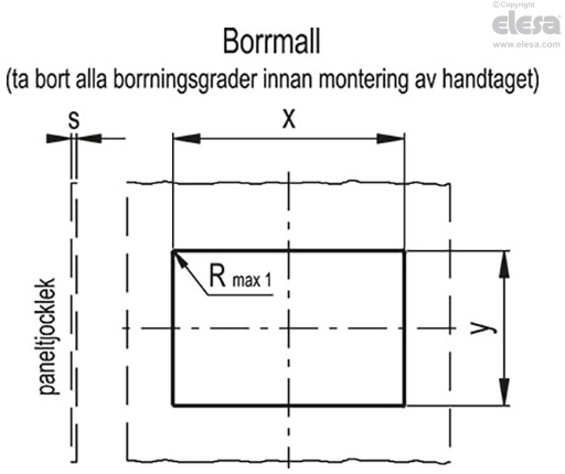 PR-PF-CLEAN - Infällda grepphandtag