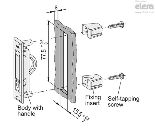 MRH - Folding handles with recessed tray