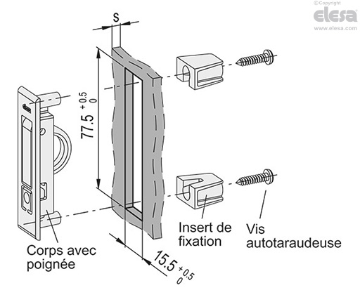 MRH - Poignées escamotables encastrables