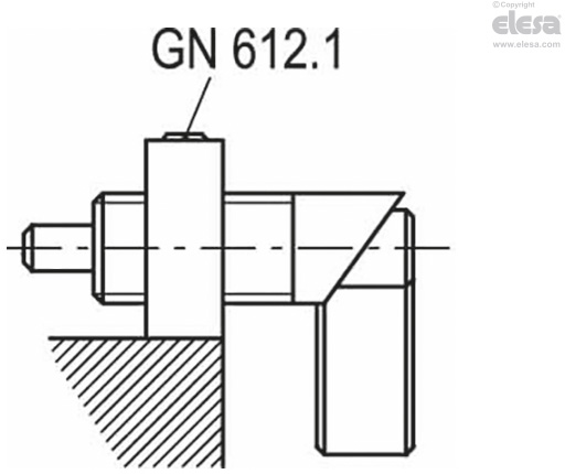 GN 612-A - Without lever cover, without locking nut