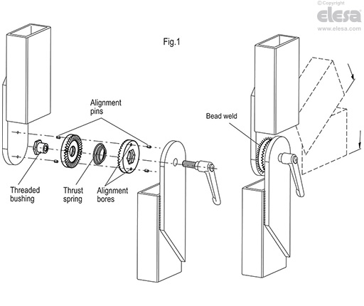 GN 188-C-NI - Bushing with threaded pass-through hole and centering step