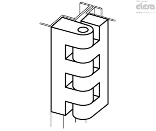 CFF-B - Nickel-plated brass bosses with threaded hole