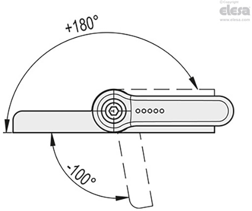 CFG-ERS - Hinges for profiles with friction locking
