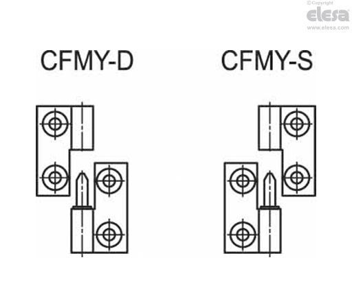 CFMY-D - Goujon fixé au corps droit