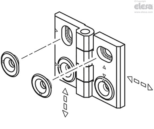 GN 127-H - Zinc die casting, vertically adjustable