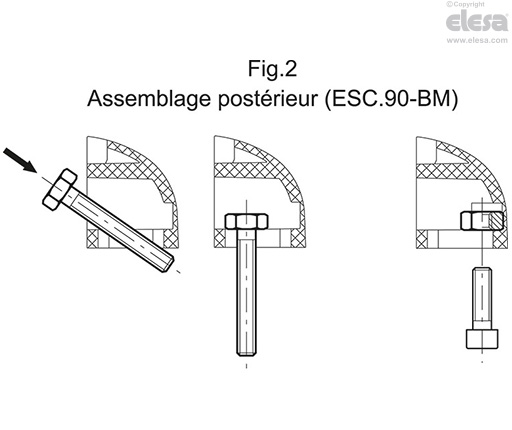 ESC - Poignée de fermeture
