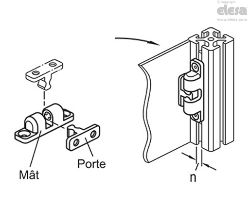 GN 4490-ZD-1 - Alliage de zinc moulé sous pression, ressort à pression normale.