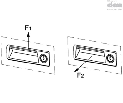 PR-CH - Flush pull handles with lever latch