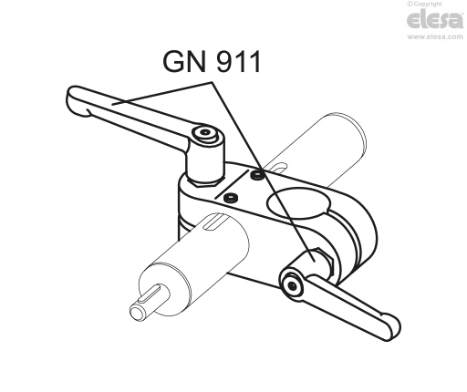 GN 131.1 - Two-way connecting clamps