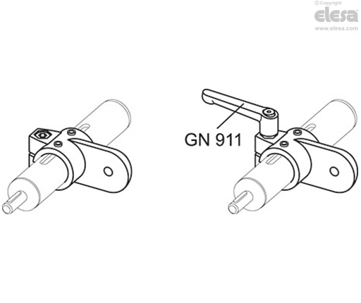 GN 274.1 - Abrazaderas de conexión con rotación